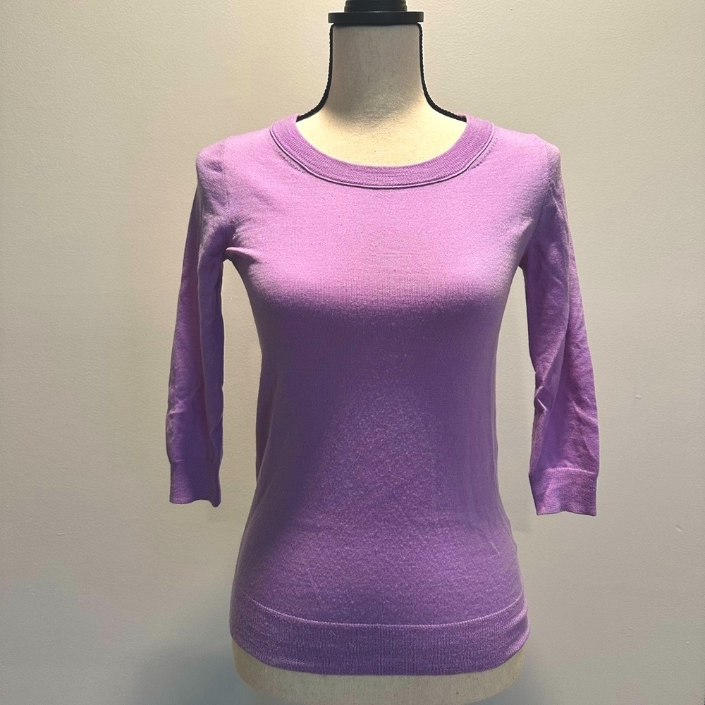 J Crew 3/4 Sleeve 100% Merino Wool Tippi Sweater
